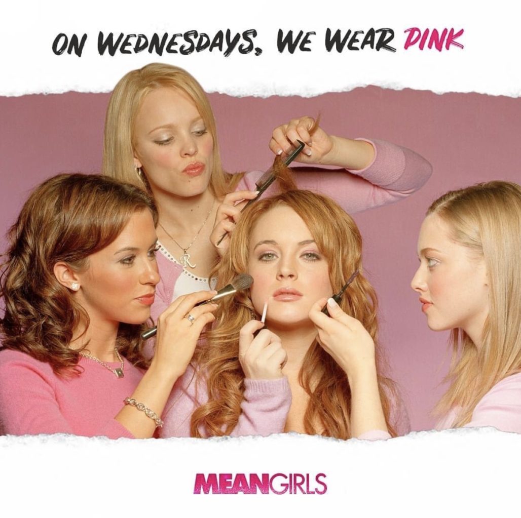 meangirls It might not be Wednesday, but on #PinkDay we'll make an exception. Watch Mean Girls today! Link in bio.