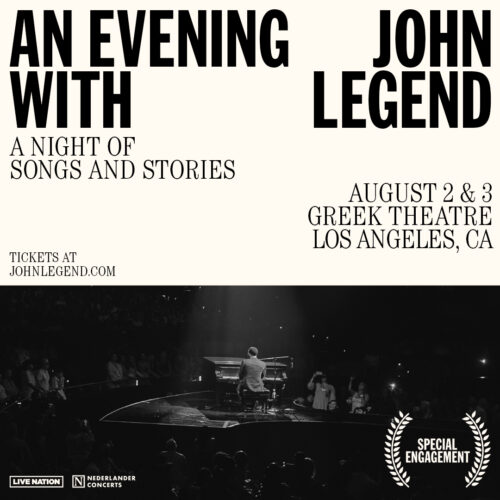 An Evening with John Legend: A Night of Songs and Stories. | HOT 103.9 ...